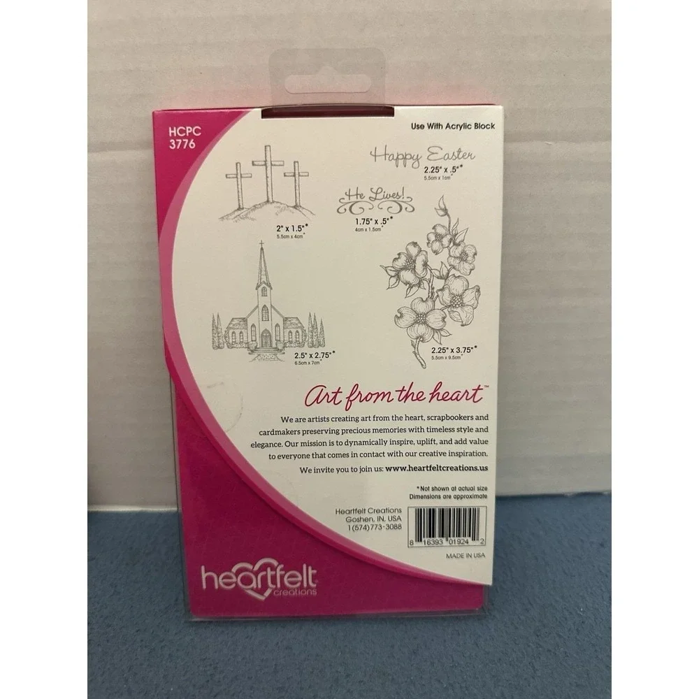 Heartfelt Creations Flowering Dogwood‎ Frame & Dogwood Chapel Cling Stamp Sets